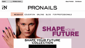 What Pronails.rs website looked like in 2017 (6 years ago)