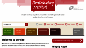 What Participatorymethods.org website looked like in 2017 (6 years ago)
