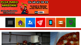 What Pizza-mario-narbonne.fr website looked like in 2017 (6 years ago)