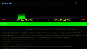 What Performersheaven.com website looked like in 2017 (6 years ago)