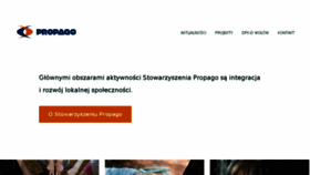 What Propago.org.pl website looked like in 2017 (6 years ago)