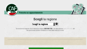 What Prenotazioni.cafcisl.it website looked like in 2017 (6 years ago)