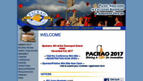 What Pacrao.org website looked like in 2017 (6 years ago)
