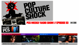What Popcultureshock.com website looked like in 2017 (6 years ago)