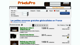 What Prixdupro.fr website looked like in 2017 (6 years ago)