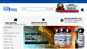 What Premiumpeptides.com website looked like in 2017 (6 years ago)