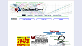 What Proxyserverprivacy.com website looked like in 2017 (6 years ago)