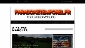 What Paradoxetemporel.fr website looked like in 2017 (6 years ago)