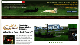 What Purrfectfence.com website looked like in 2017 (6 years ago)