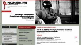 What Psicoperspectivas.cl website looked like in 2017 (8 years ago)
