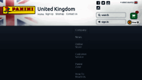 What Panini.co.uk website looked like in 2017 (8 years ago)