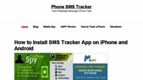 What Phonesmstracker.com website looked like in 2017 (6 years ago)