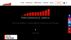 What Performance-media.pl website looked like in 2017 (7 years ago)
