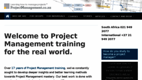 What Projectmanagement.co.za website looked like in 2017 (6 years ago)