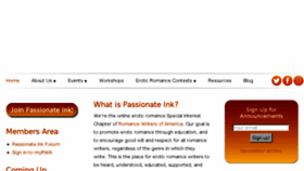 What Passionateink.org website looked like in 2017 (6 years ago)