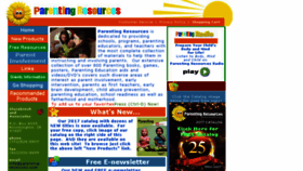 What Parenting-resources.com website looked like in 2017 (6 years ago)