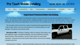 What Protouchmobiledetail.com website looked like in 2017 (6 years ago)
