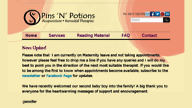What Pinsnpotions.com.au website looked like in 2017 (6 years ago)