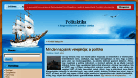 What Politaktika.hu website looked like in 2017 (6 years ago)