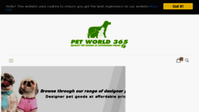 What Petworld365.co.uk website looked like in 2017 (6 years ago)
