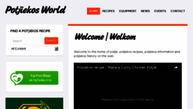 What Potjiekosworld.com website looked like in 2017 (6 years ago)