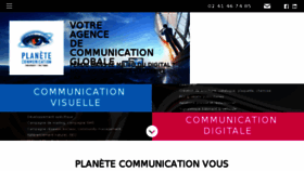 What Planete-communication.fr website looked like in 2017 (6 years ago)