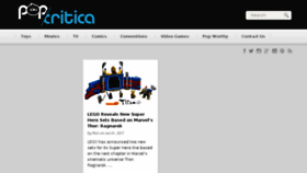 What Pop-critica.com website looked like in 2017 (7 years ago)