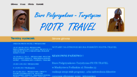 What Piotrtravel.pl website looked like in 2017 (6 years ago)