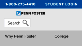 What Pennfoster.com website looked like in 2017 (6 years ago)
