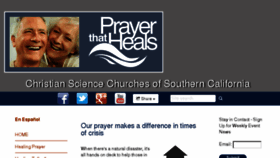What Prayerthatheals.org website looked like in 2017 (6 years ago)