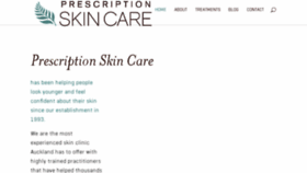 What Prescriptionskincare.co.nz website looked like in 2017 (6 years ago)