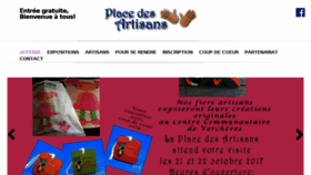 What Placedesartisans.ca website looked like in 2017 (6 years ago)