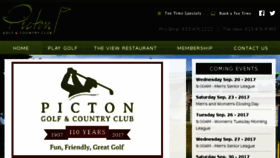 What Pictongolf.ca website looked like in 2017 (6 years ago)