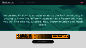 What Phalcon.io website looked like in 2017 (6 years ago)