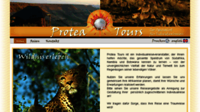 What Proteatours.de website looked like in 2017 (6 years ago)