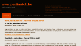 What Pestiautok.hu website looked like in 2017 (6 years ago)