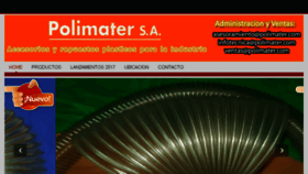 What Polimater.com website looked like in 2017 (6 years ago)