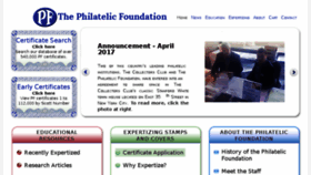 What Philatelicfoundation.org website looked like in 2017 (6 years ago)