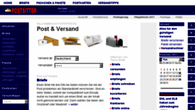 What Postsitter.de website looked like in 2017 (6 years ago)
