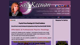 What Psychic-readings-uk.com website looked like in 2017 (6 years ago)