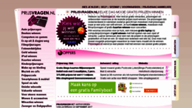 What Prijsvragen.nl website looked like in 2017 (6 years ago)