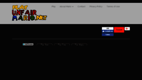What Playunfairmario.net website looked like in 2017 (6 years ago)
