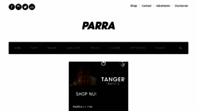 What Parra.nu website looked like in 2017 (6 years ago)