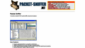 What Packet-sniffer.net website looked like in 2017 (6 years ago)