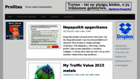 What Prolitas.lt website looked like in 2017 (6 years ago)