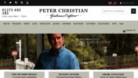 What Peterchristian.co.uk website looked like in 2017 (6 years ago)
