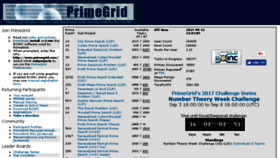 What Primegrid.com website looked like in 2017 (6 years ago)