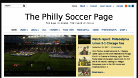 What Phillysoccerpage.net website looked like in 2017 (6 years ago)