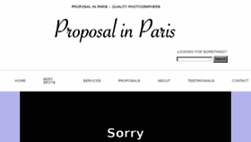 What Proposal-in-paris.com website looked like in 2017 (6 years ago)