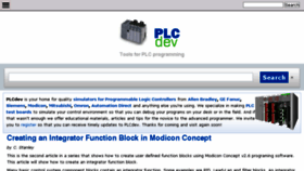 What Plcdev.com website looked like in 2017 (6 years ago)
